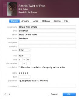 Dylan not grateful itunes
